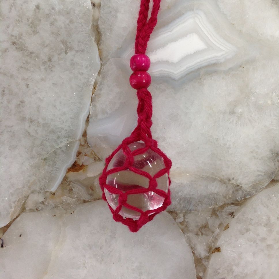 Net Cage Necklace - RED Net Cage Necklace - RED